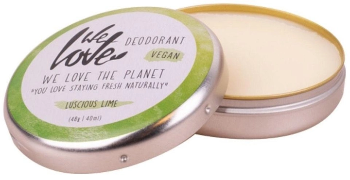 Натуральний дезодорант We Love The Planet Luscious lime кремовий 48 г (8719326006376) - зображення 1