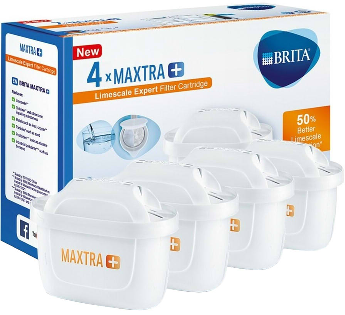 Wkład do dzbanka Brita Maxtra+ 4 szt (4006387111588) - obraz 1