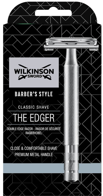 Maszynka do golenia Wilkinson Sword Barber's Style Classic z wymiennymi ostrzami dla mężczyzn + żyletki 5 szt (4027800239504) - obraz 1