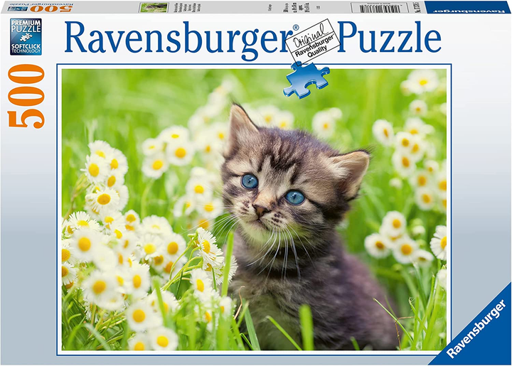 Пазл Ravensburger Kitten In The Meadow 500 елементів (4005556173785) - зображення 1