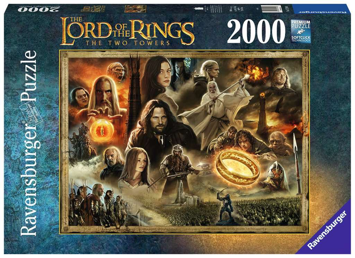 Puzzle Ravensburger Lord Of The Rings: The Two Towers 2000 elementów (4005556172948) - obraz 1