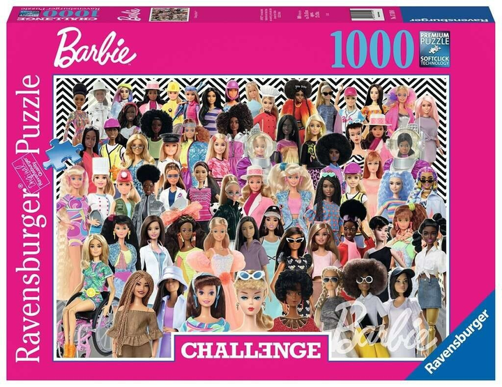 Пазл Ravensburger Challenge Barbie 1000 елементів (4005556171590) - зображення 1
