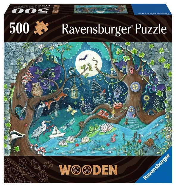 Пазл дерев'яний Ravensburger Fantasy Forest 500 елементів (4005556175161) - зображення 1