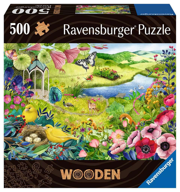 Пазл дерев'яний Ravensburger Nature Garden 500 елементів (4005556175130) - зображення 1