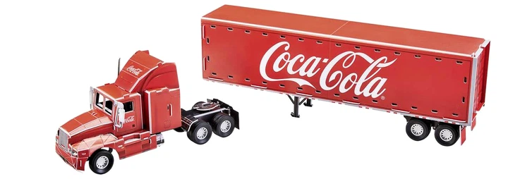 3D Puzzle Revell CocaCola Truck LED 168 elementów (4009803001524) - obraz 3