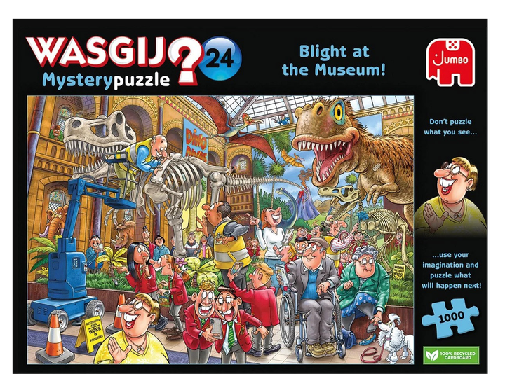 Puzzle Jumbo Wasgij Mystery 24: Blight At The Museum! 1000 elementów (8710126000144) - obraz 1