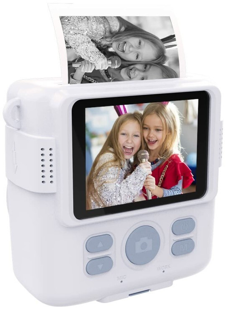 Aparat do natychmiastowych wydruków SaveFamily Children's Instant Print Camera Biały (8425402547106) - obraz 2