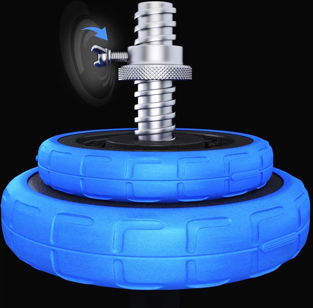 Sztanga-hantle HMS 30 kg SGG30 (5907695596120) - obraz 15