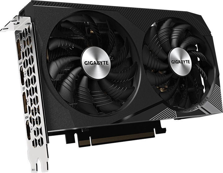 Видеокарта Gigabyte PCI-Ex GeForce RTX 3060 Windforce OC 12G (rev. 2.0) 12GB GDDR6 (192bit) (1792/15000) (2 х HDMI, 2 х DisplayPort) (GV-N3060WF2OC-12GD) - изображение 2
