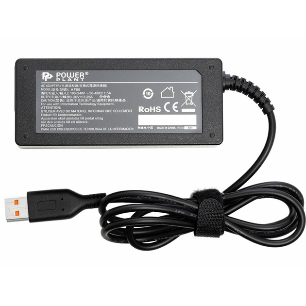 Блок питания к ноутбуку PowerPlant IBM/LENOVO 220V, 20V 65W 3.25A ...