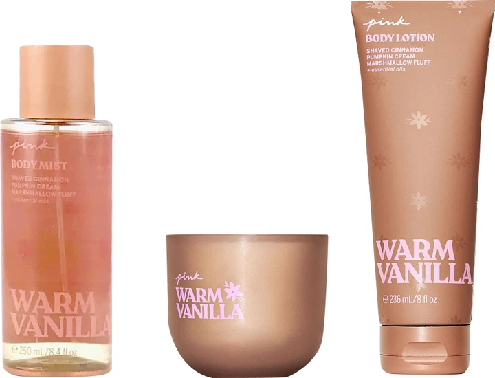 Набор для тела Victoria's Secret Pink Warm Vanilla Лосьон 236 мл