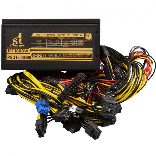 Блок питания 1StCharger PSU1800G90 1800W без кабеля питания (1ST1800W) - изображение 2