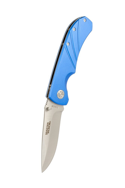 Нож складной MASTERTOOL "TITAN" 201х33х16 мм нержавеющее лезвие алюминиевая рукоятка 79-0122 AMS1262 - изображение 1