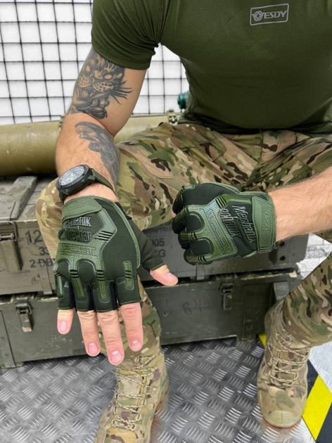 Рукавички MECHANIX Олива M - зображення 1