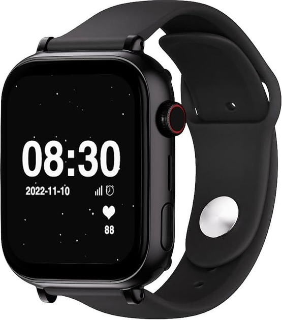 Smartwatch SaveFamily Czarny + Czarny pasek silikonowy SF-SW+N.CSN (8495390778318) - obraz 1