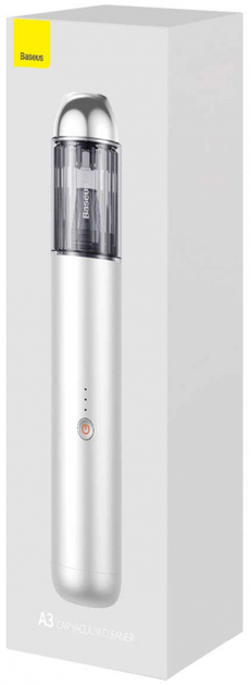 Автомобільний пилосос Baseus A3 Car Vacuum Cleaner 15000 Па Silver (CRXCQA3-0S) - зображення 8