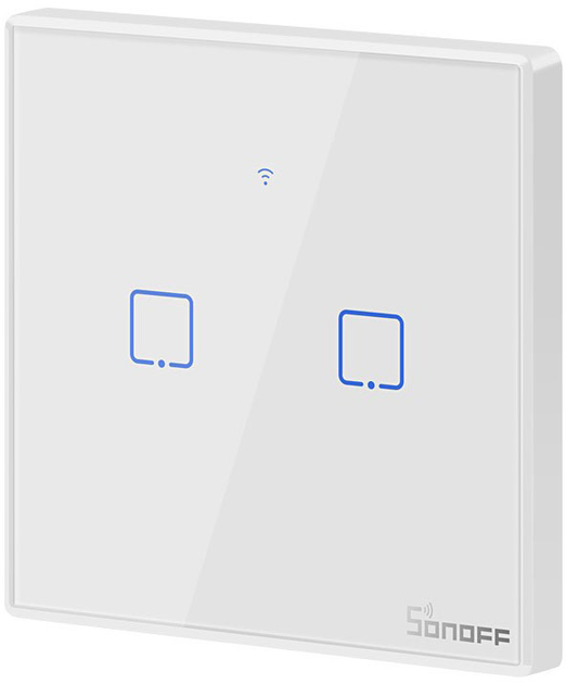 Розумний сенсорний Wi-Fi перемикач Sonoff T2EU2C-TX (IM190314016) - зображення 2