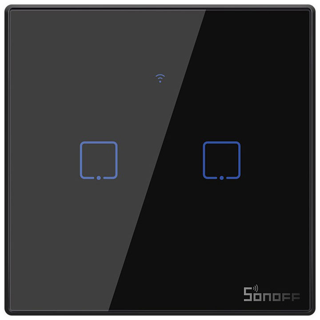 Розумний сенсорний Wi-Fi перемикач Sonoff T3EU2C-TX (IM190314019) - зображення 1