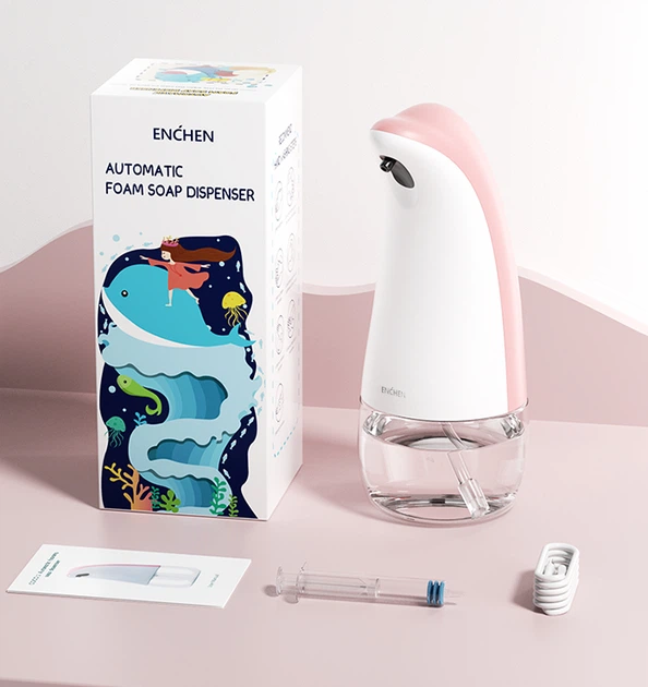 Сенсорний диспенсер рідкого мила Enchen COCO 2 Pink (COCO 2 (Pink)) - зображення 10