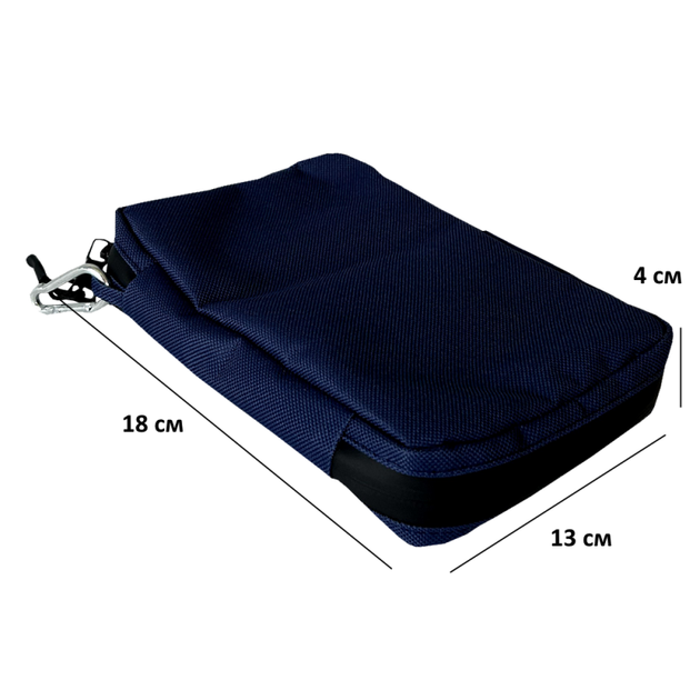 Дорожный органайзер для зарядок 18x12x3,5 см (Синий) - изображение 2
