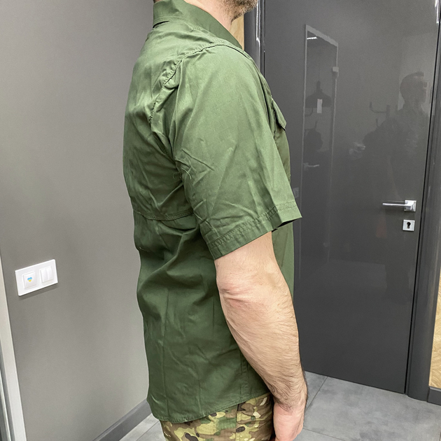 Армейская рубашка с коротким рукавом Yakeda Олива M - изображение 2