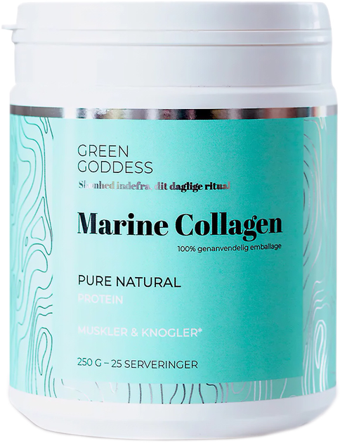 Suplement diety Green Goddess Marine Collagen Pure Natural 250 g (5745000770007) - obraz 1