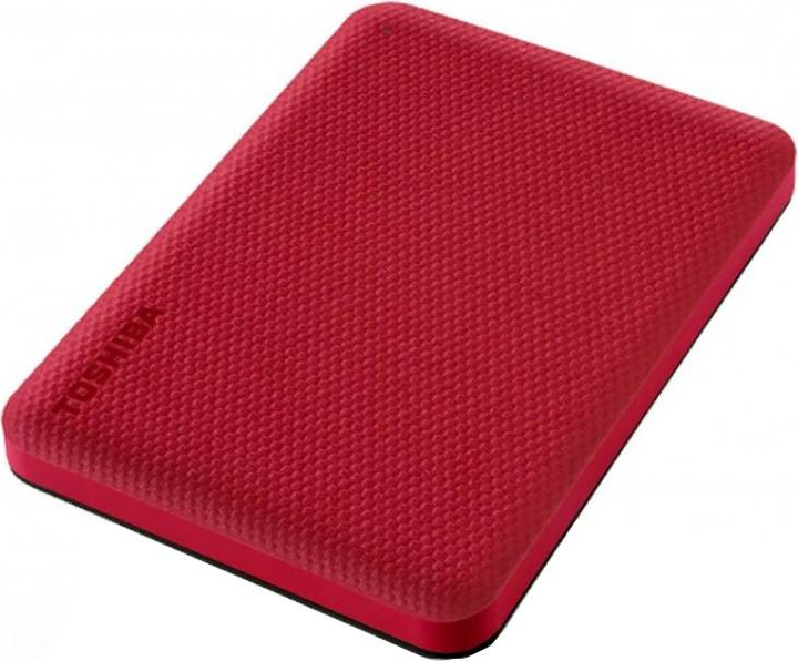 Жорсткий диск Toshiba 2.5 2ТБ Canvio Advance USB 3.2 Червоний (HDTCA20ER3AA) - зображення 1