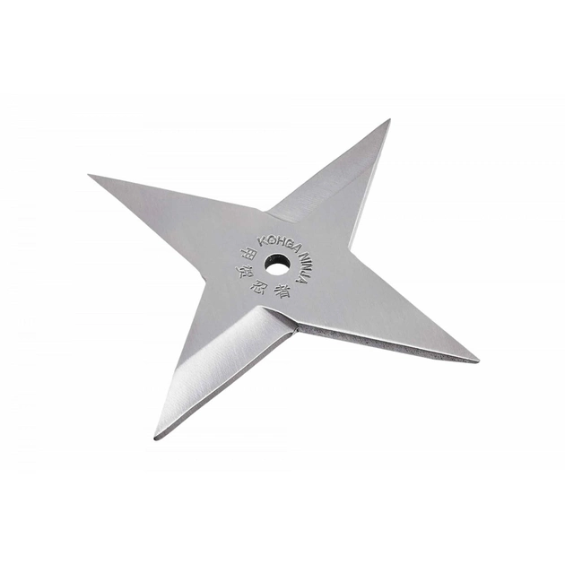 Метальна 4 кінечна зірка сюрікен з надійною та пластичною сталлю 004-2 - зображення 1