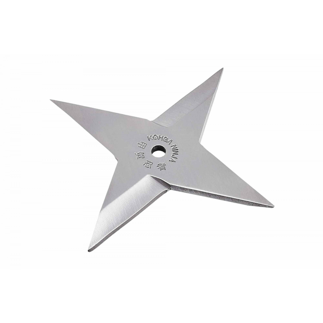 Метательная 4 канечная звезда сюрикен с надежной и пластичной сталью 006C градиент - изображение 1