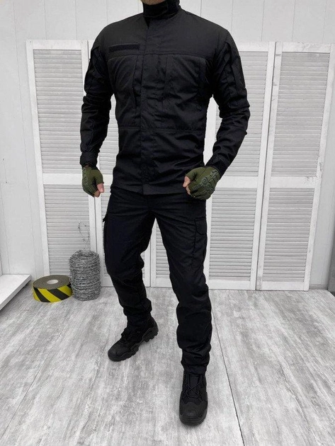 Тактичний костюм Tower Чорний M - зображення 1