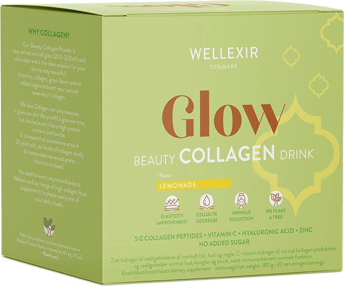 Харчова добавка Wellexir Glow Beauty Drink Lemonade 30 саше (5714720931050) - зображення 1