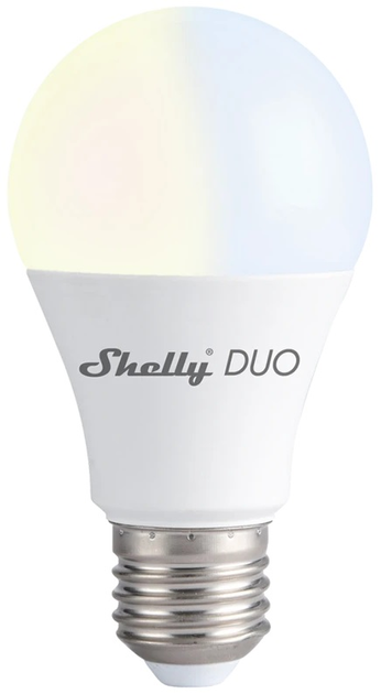 Inteligentna Wi-Fi żarówka Shelly "Duo" LED ściemnialna 9 W (3800235262122) - obraz 1