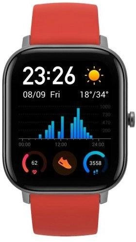 Smartwatch Amazfit GTS Vermillion Orange (6970100373585) - obraz 2