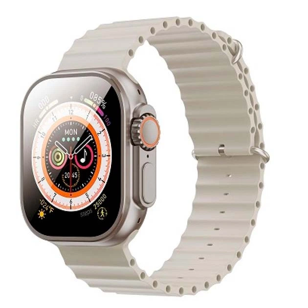 Смарт-часи XO M9 Ultra AMOLED smart sports watch 2.01” BT Call, Track, HeartRate, IP68 для iOs / Android Сріблястий - зображення 3