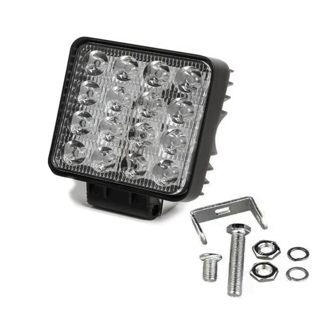 Универсальная противотуманная фара ПТФ 16 LED, 48 Вт, 9-36 В, 107 * 107 мм - изображение 3