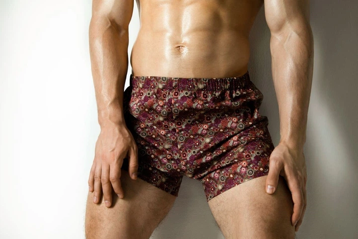 Чоловічі боксери сатинові Monti – Sunset Flower Satin L (52) - червоний - зображення 2