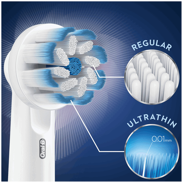 Насадки для зубної щітки Oral-B Sensitive Clean and Care 8 шт (4210201325666) - зображення 5