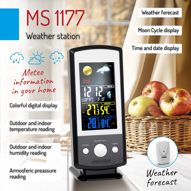 Цифровая метеостанция Mesko MS 1177 - изображение 8