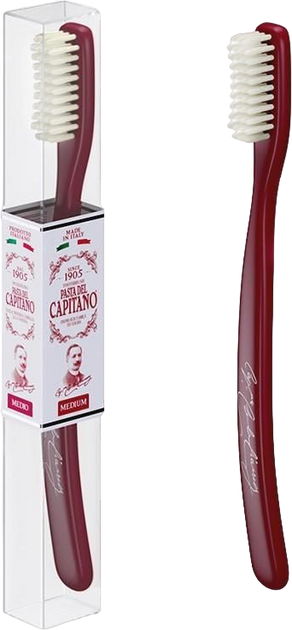 Szczoteczka do zębów Pasta del Capitano Medium Red (8002140037825) - obraz 1