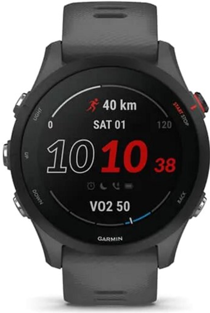 Смарт-годинник Garmin Forerunner 255 Basic 46 mm Slate Grey (010-02641-10) - зображення 3