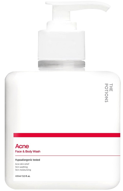 Гель The Potions Acne Face & Body Wash для обличчя і тіла проти акне очищувальний 400 мл (8809808420629) - зображення 1