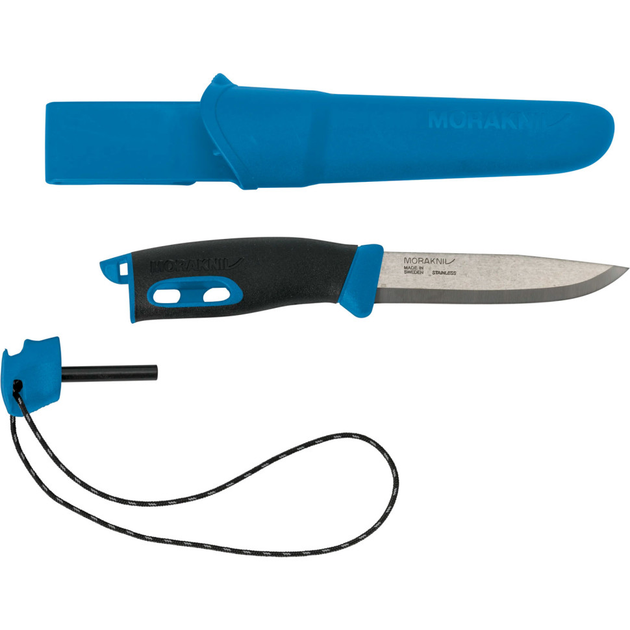 Туристический нож со встроенным разжигателем Morakniv Companion Spark (S) (синий) - изображение 1