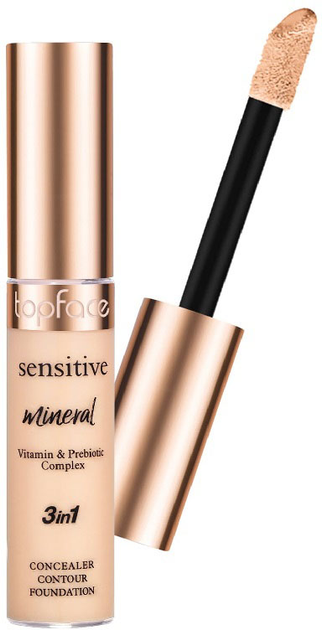 Консилер рідкий TopFace Sensitive Mineral 3 в 1 Concealer 003 12 мл (8681217247512) - зображення 1