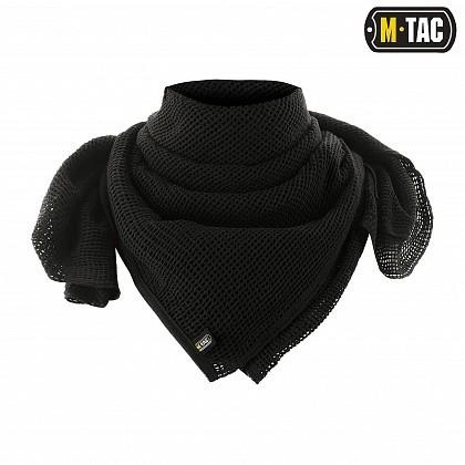 Маскировочный снайперский шарф Сетка М-Тас Black, куфия арафатка чёрная, тактический Шейный мужской платок, 40909002 - изображение 1