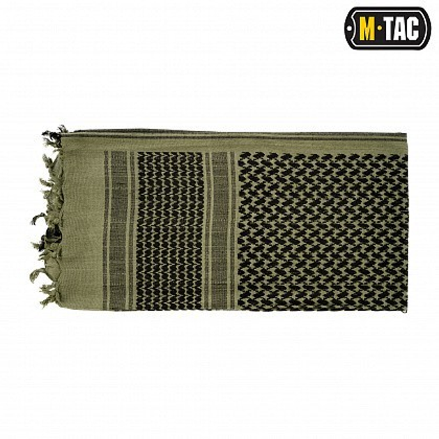 Тактичний шарф Шемаг щільний M-Tac колір Олива Foliage Green/Black, куфія Арафатка зсу бавовна, 40908007 - зображення 2