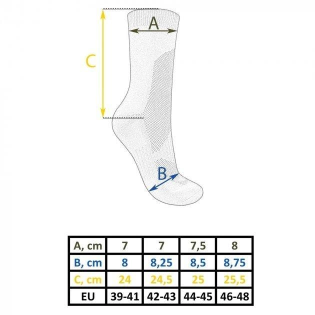 Набір 2 пари шкарпетки тактичні 42-43р. Чорні MIL-TEC M-T - зображення 2