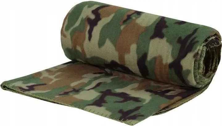 Одеяло военнополевое Mil-Tec Флисовое утепленное в чехле 200х150см Камуфляж (4046872177408) - изображение 1