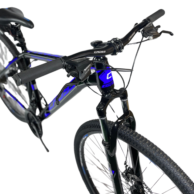 Гірський велосипед Cross Stinger 27.5" Чорно-Синій 18" рама/зріст від 170 - 185 см - зображення 2