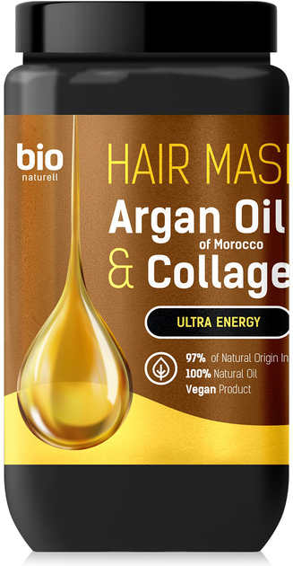 Маска для волосся Bio Naturell з марокканською аргановою олією та колагеном 946 мл (8588006041286) - зображення 1