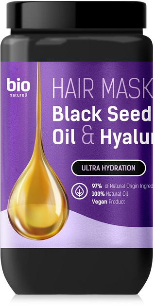 Maska do włosów Bio Naturell z olejkiem z czarnuszki i kwasem hialuronowym 946 ml (8588006041460) - obraz 1